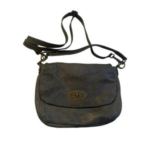 Roots Dark Grey Crossbody  Bag